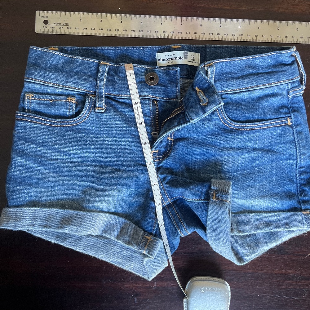 Abercrombie denim shorts as 12